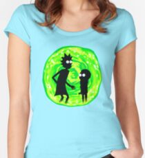 Rick and Morty Women's Fitted Scoop T-Shirt
