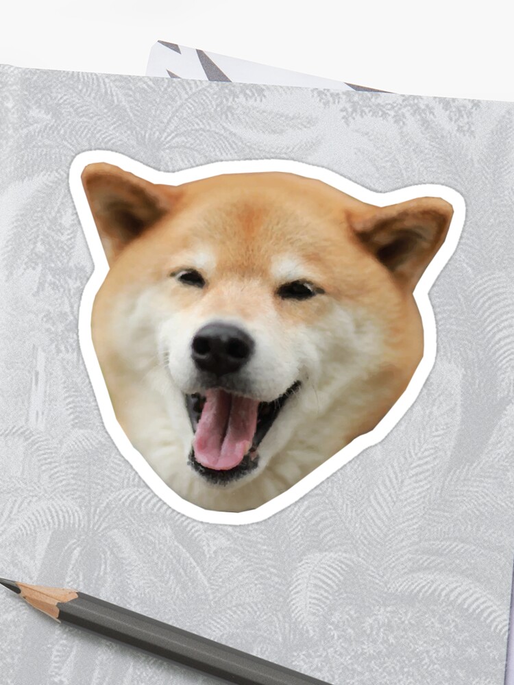 Shiba Inu Dog Tongue Sticker