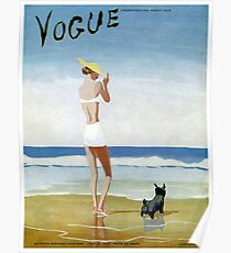 VOGUE : Vintage 1937 Magazine Advertising Print Poster