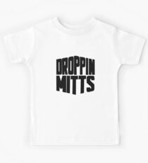Droppin Mitts Original Logo (black) Kids Tee