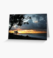 A stormy Noosa sunset Greeting Card