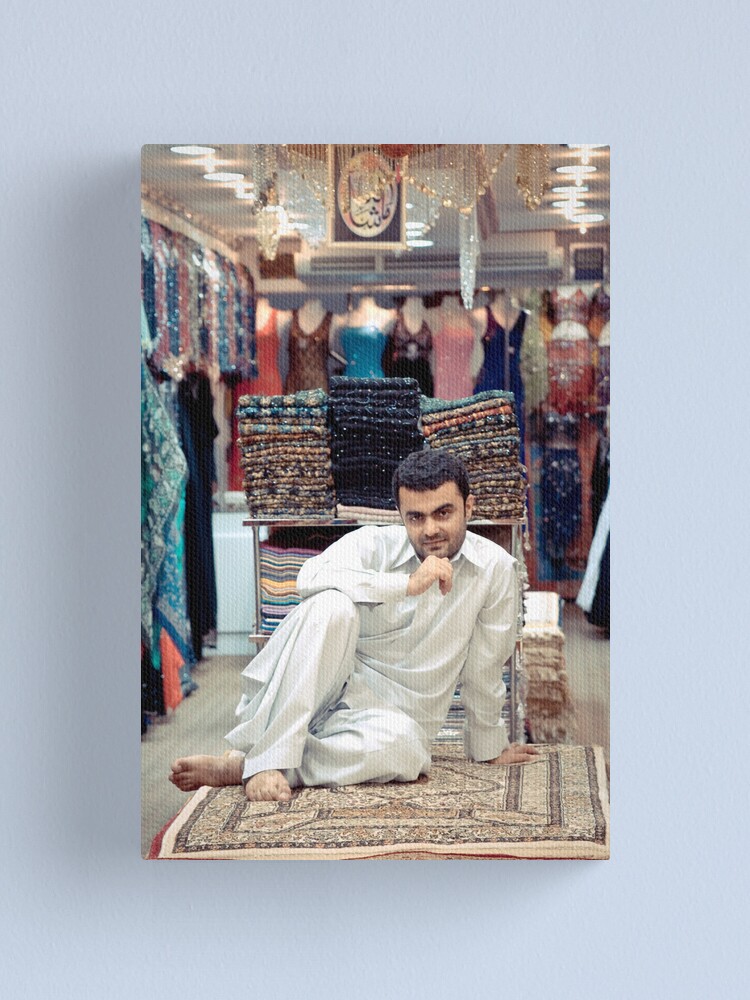 Alternate view of The carpet shopkeeper Canvas Print