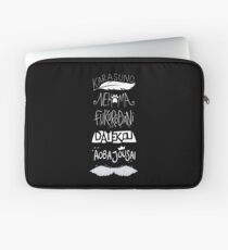 Haikyuu!! Teams - White on Black Laptop Sleeve