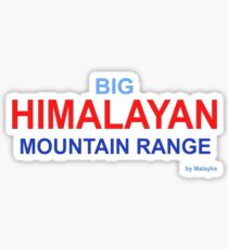 The vastness of the Himalayas on a T-shirt Sticker