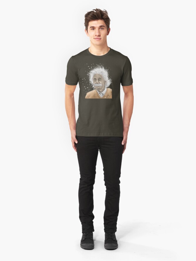Alternate view of Albert Einstein -mastermind tee Slim Fit T-Shirt