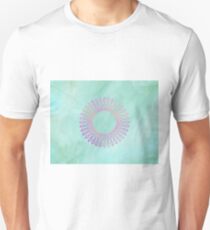 Purple And Pink Spirograph Contemporary Print Unisex T-Shirt