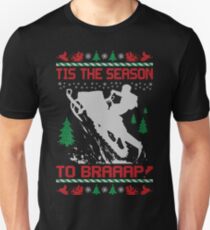 Christmas Snowmobile Ugly Season Unisex T-Shirt