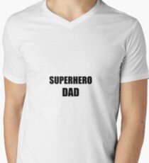 Dad Superhero Funny Gift Idea Men's V-Neck T-Shirt