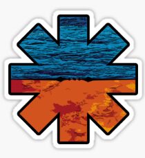 Asterisk with rhcp texture Sticker