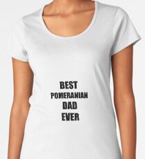 Pomeranian Dad Dog Lover Funny Gift Idea Women's Premium T-Shirt