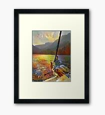 Sunset Sail Framed Print