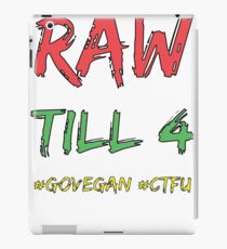 Raw Till 4 - Black Outline iPad Case/Skin