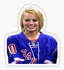 Margot Robbie New York Rangers Sticker
