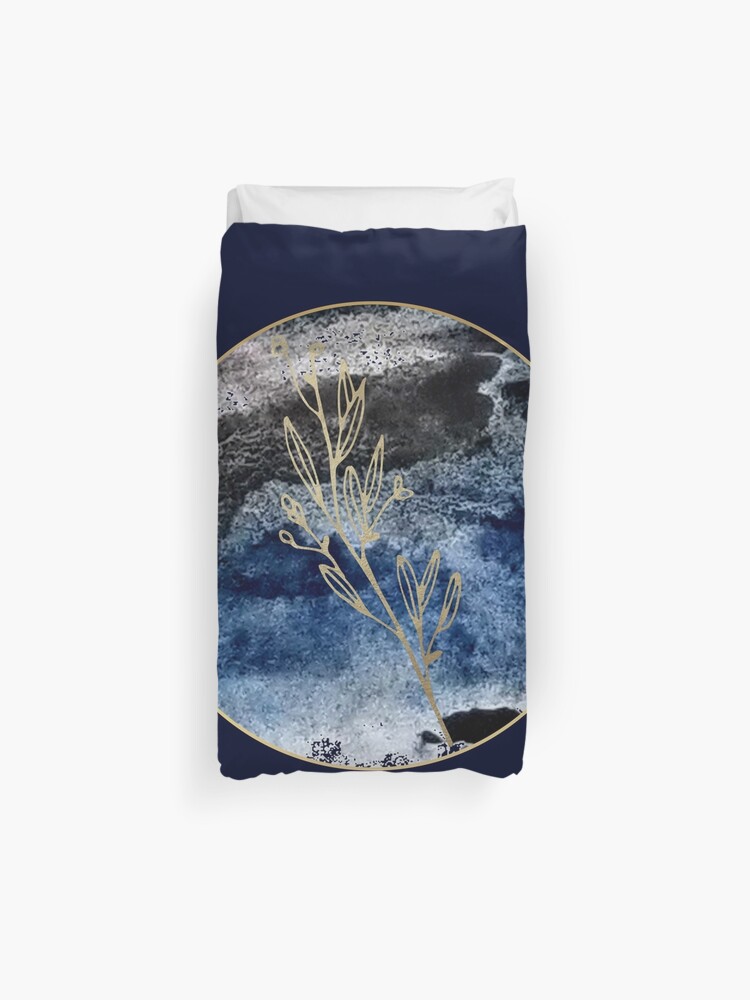 Ring Of Neptune Abstract Watercolor Duvet Cover By Bunnyfuncake