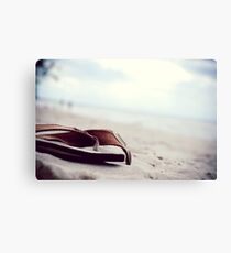 On the beach Canvas Print