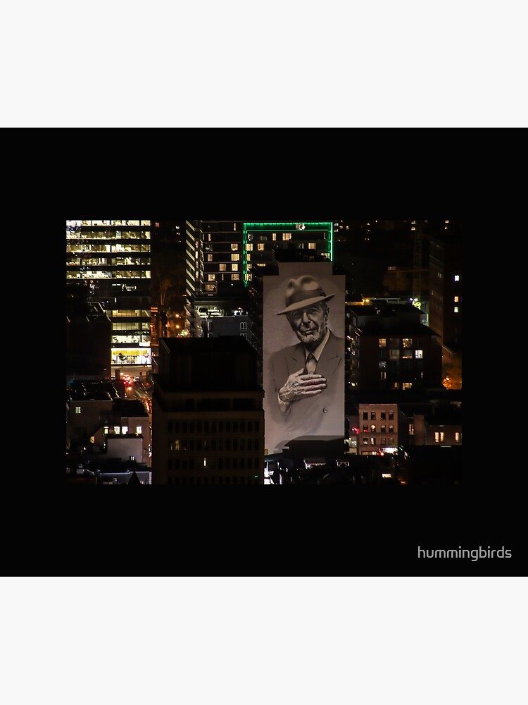 Montreal at Night Home of Leonard Cohen by hummingbirds