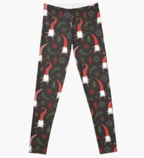 Weihnachtselfen Skandinavische Nisse Leggings