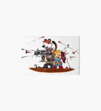 Calvin and Hobbes Inspired Captain and Soldier Parody Art Board
