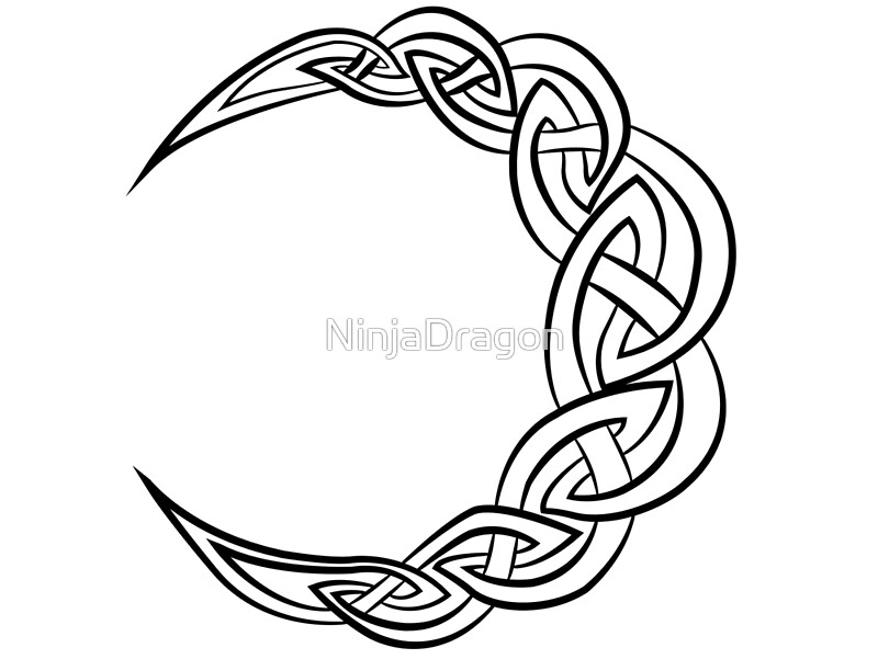 "Celtic Moon" by NinjaDragon Redbubble