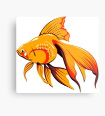 Goldfish animal fish pet vet office Metal Print
