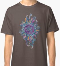 Deep Summer - Watercolor Floral Medallion Classic T-Shirt