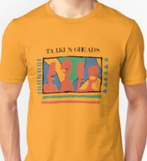 Talking Heads Funny Art Work Graphic Design Yellow Tshirt Unisex T-Shirt