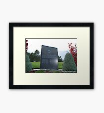 Veterans Memorial Framed Print