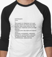 Individuality Men's Baseball ¾ T-Shirt