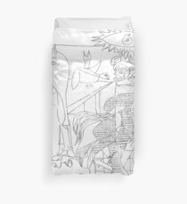Picasso Line Art - Guernica Duvet Cover
