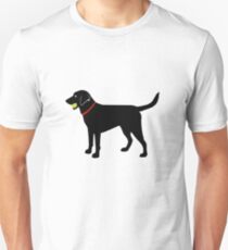 Labrador Retriever Fetch, Black Lab Play Ball Unisex T-Shirt