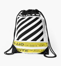 abloh off white Drawstring Bag