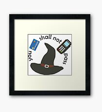 Gandalf you shall not pass Framed Print