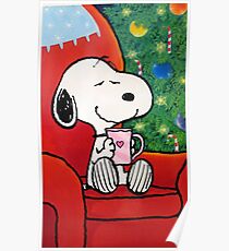 snoopy holiday christmas Poster