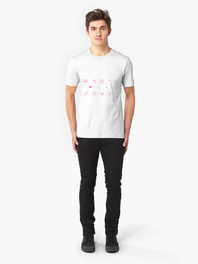 Alternate view of akaibara work station 1b Slim Fit T-Shirt