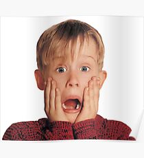 Home Alone Macaulay Culkin scream Poster