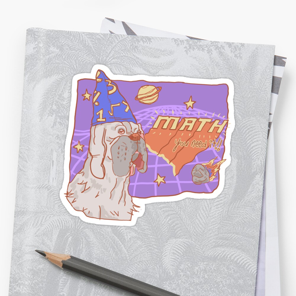 math sticker by gracegogarty redbubble