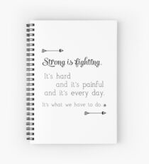 Strong Is Fighting Spiral Notebook