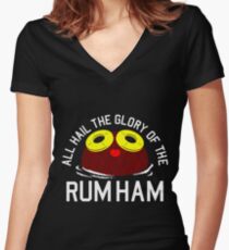rum ham Women's Fitted V-Neck T-Shirt