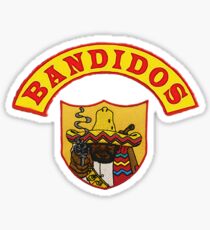 Bandidos Bandidos MC Front Jacket Biker Patch with Rocker Sticker