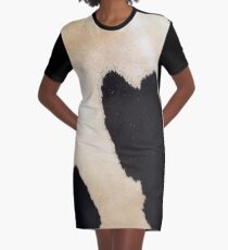 Cow Fur Graphic T-Shirt Dress