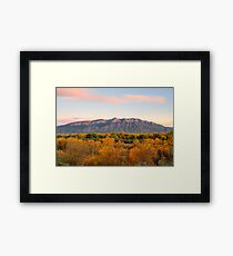 The Sandias and the Rio Grande Bosque II Framed Print
