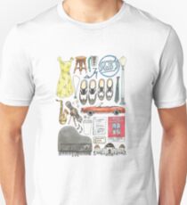La La Land Illustration Jazz Saxophone Music Musical Slim Fit T-Shirt