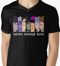 The Seven Deadly Villains Men's V-Neck T-Shirt