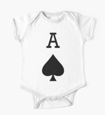 A for ACE, Ace of Spades, Black, Music, Motorbike, Hells Angels, Gang, Gamble, Cards One Piece - Short Sleeve