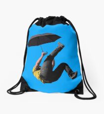 Politics of living Drawstring Bag