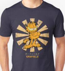 Camiseta ajustada Garfield Retro Japonés