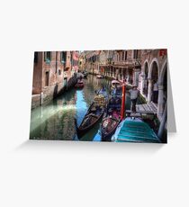 ...waiting for clients in Venice.... Greeting Card
