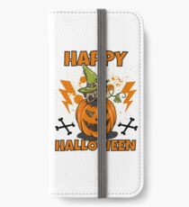 Happy Halloween Pug iPhone Flip-Case/Hülle/Skin