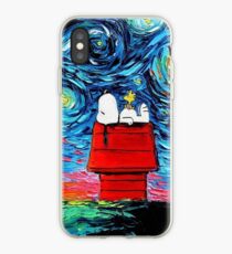 Starry night snoopy iPhone Case