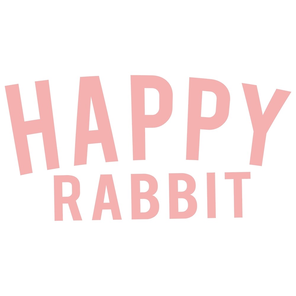 "Happy Rabbit" by David Drejer | Redbubble